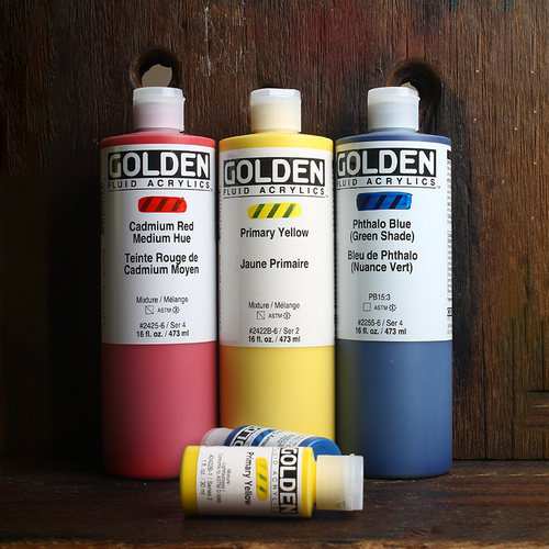 Golden高登流质丙烯颜料473ml
