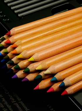 德国辉柏嘉PITT粉彩铅笔艺术家色粉笔素描手绘套装24色36色60色