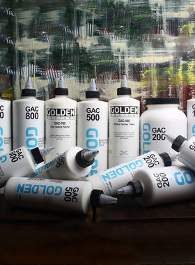 Golden高登媒介特殊用途丙烯聚合物GAC100-900油画布底胶绘画扎染