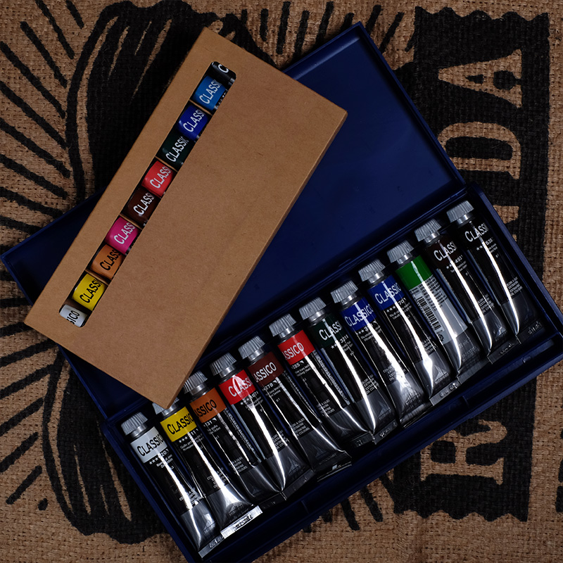 进口莓莉经典油画颜料套装12色