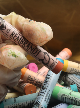 进口泰伦斯TALENS色粉笔套装REMBRANDT艺术家软质粉彩棒Pastels