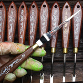 意大利进口RGM油画刀刮刀油画铲颜料刀针式 细节刀异形刀头调色刀