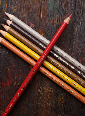 德国进口辉柏嘉油性彩铅Polychromos绿铁盒艺术家彩色铅笔单支