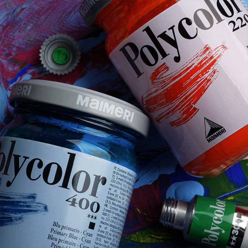 MAIMERI莓莉波丽丙烯颜料艺术家Poly系列专业手绘DIY颜料画画石头