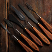 韩国进口hwahong华虹油画刀油画刮刀调色刀画铲异型画刀常用套装