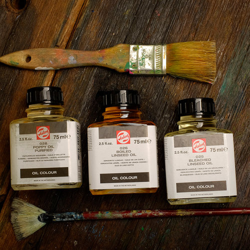 荷兰进口油画调色油亚麻油罂粟油