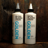 GOLDEN高登丙烯上光液3720亮光3721缎光稀释剂媒介GLAZING LIQUID