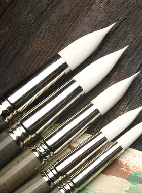 进口西班牙笔皇水彩画笔ESCODA白珍珠PERLA尼龙毛尖头勾线笔1430