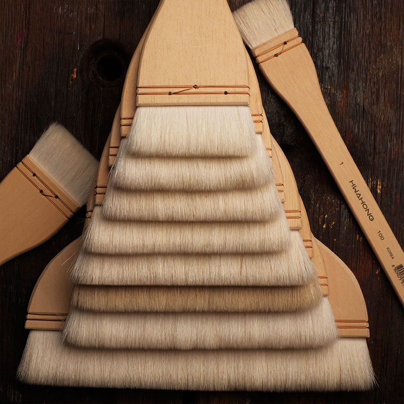 华虹羊毛刷水彩大面积绘画专用刷