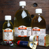 Maimeri莓莉进口油画稀释剂亚麻油650红花油核桃油玛蒂树脂上光油