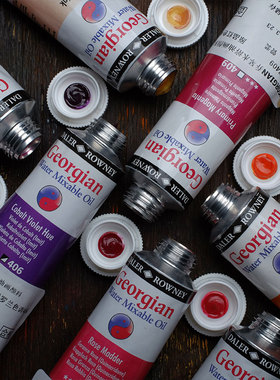 英国进口Georgian乔琴水溶性油画颜料快干环保油彩无气味单支专业