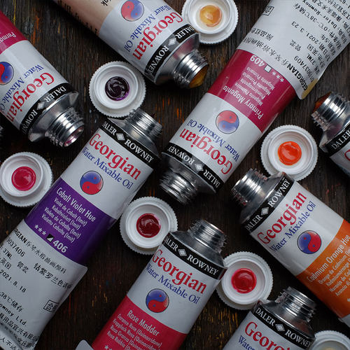 进口水溶性油画颜料专业绘画颜料