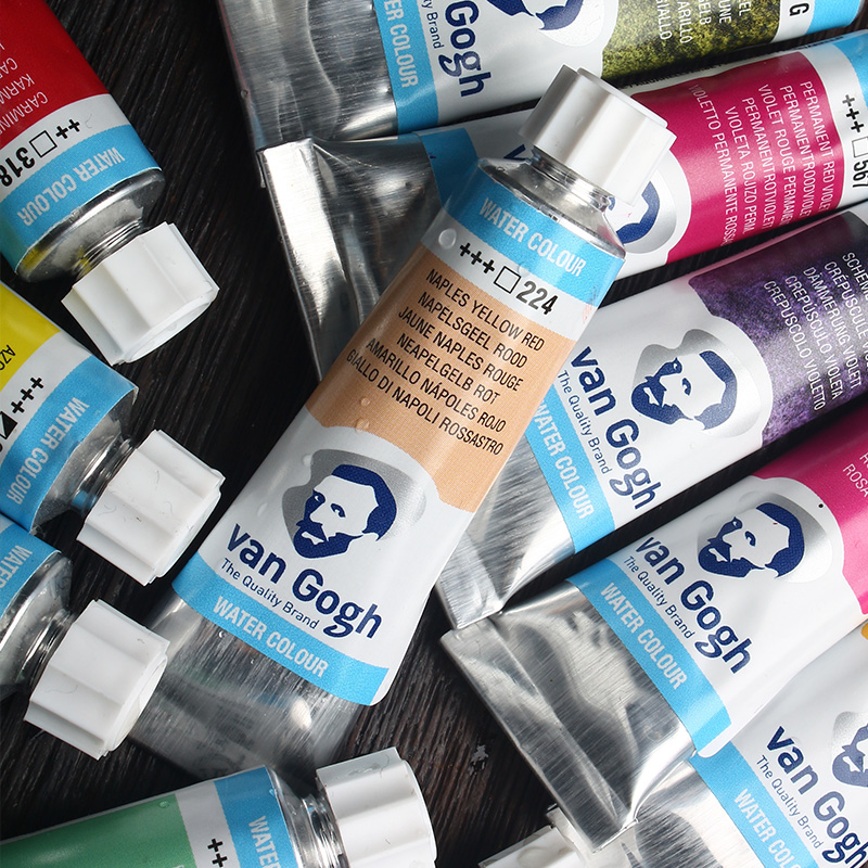 正品梵高水彩颜料进口专业颜料