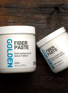 GOLDEN高登丙烯塑形膏3240纤维塑型膏3557龟裂塑型膏裂纹效果肌理