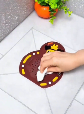 防臭地漏盖地漏封口盖厨卫按压式水塞排水口防堵防臭水池槽盖子