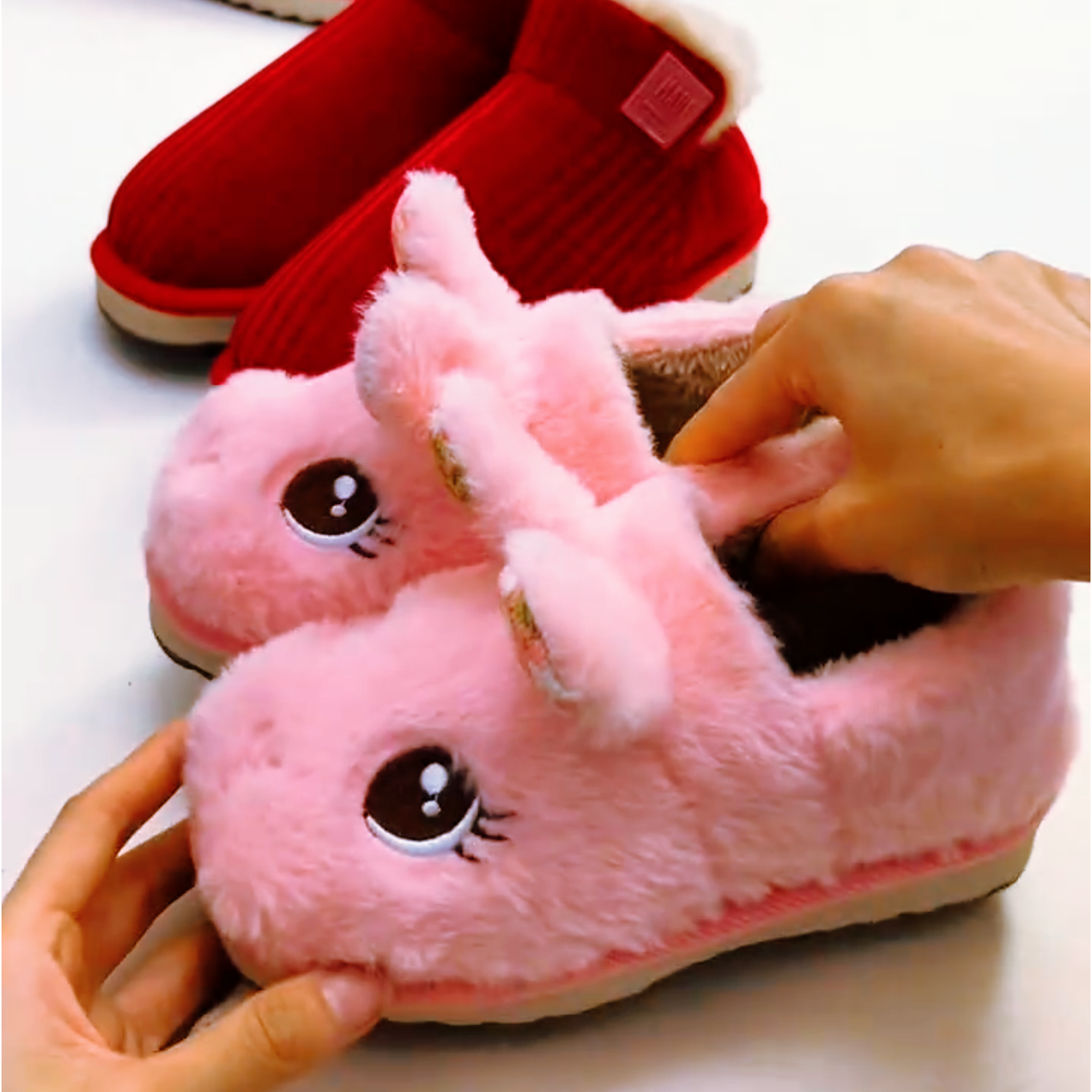 半成品棉鞋底儿童棉拖鞋秋冬季女童男童宝宝包跟保暖家居毛毛拖