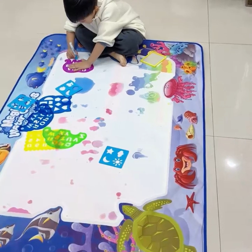 儿童涂鸦水画本网红款水画布超大号清水反复涂鸦神奇益智绘画毯