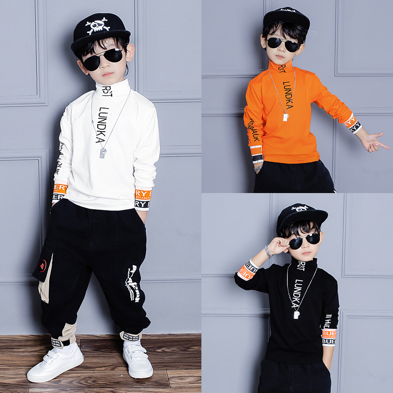 男童长袖t恤秋上衣超好看2025新款冬季纯棉内搭白色半高领打底衫,童装/婴儿装/亲子装,T恤,淘宝优惠券,粉丝福利购,淘宝优惠卷