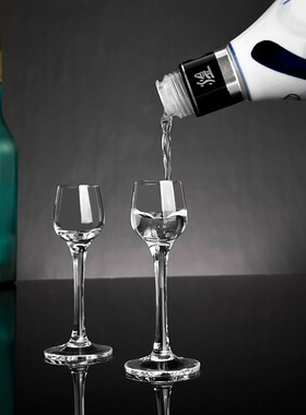 手工高脚小白酒杯分酒器