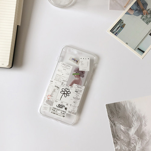小众手机壳15适用iphone16pro华为pura70透明nova11欧美ins风12小米civi4pro荣耀200小票note14红米k60魅族21