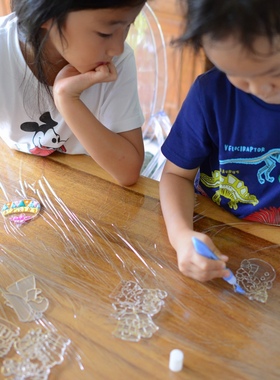 韩国 AMOS胶画挂件&玻璃胶画&玻璃胶  儿童DIY涂色玩具礼物