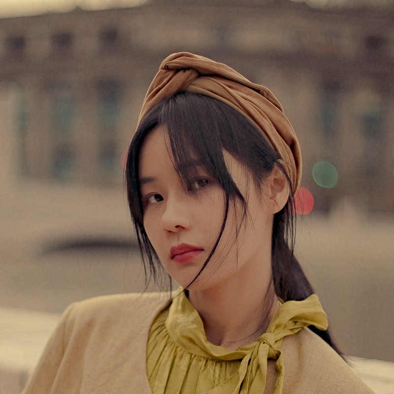 ming 高庭玫瑰 l 多功能日本棉麻绒面复古塑形发带长方形头巾围巾