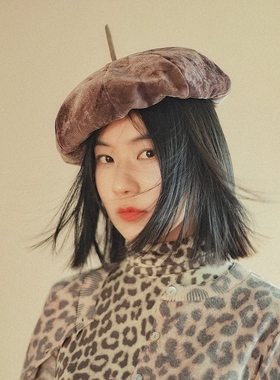 MING 精灵南瓜 l 微光网纱中古感长揪春秋冬美拉德贝雷帽画家帽