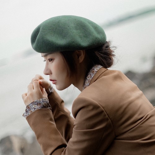 布达佩斯l日本纱线羊毛贝雷帽