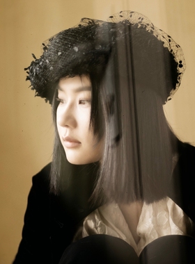 MING 小酸梅果 l 日本进口布料羽纱网纱梦幻贝雷帽大帽头云朵帽