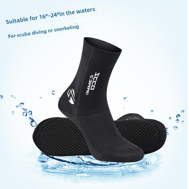潜水袜防寒mmZCCO超弹冬泳防滑潜水脚蹼防磨护踝袜套加大潜水袜