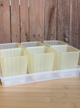 【口径10cm】半透明方多肉盆方盆小黑方蝴蝶兰彩芋多肉文心兰花盆