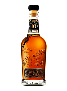 坦普顿10年黑麦单桶桶强威士忌Templeton Rye 10yo Whiskey 52%
