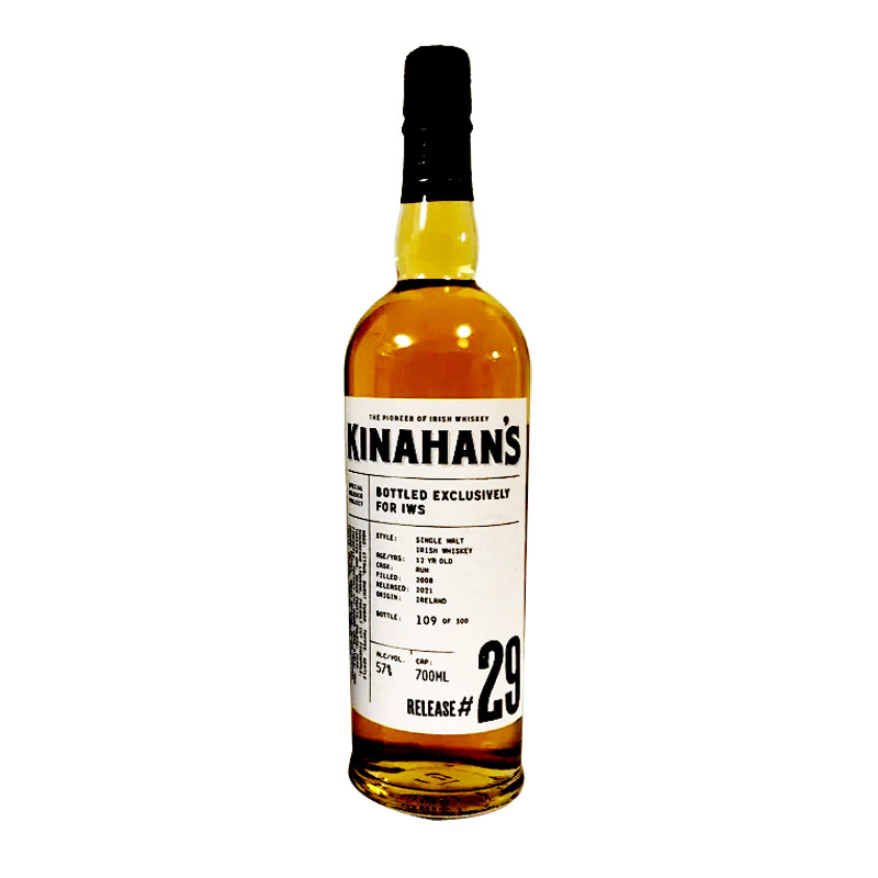 KINAHAN’S 爱尔兰金汉斯2008 12年朗姆桶纯麦威士忌洋酒桶强 57%