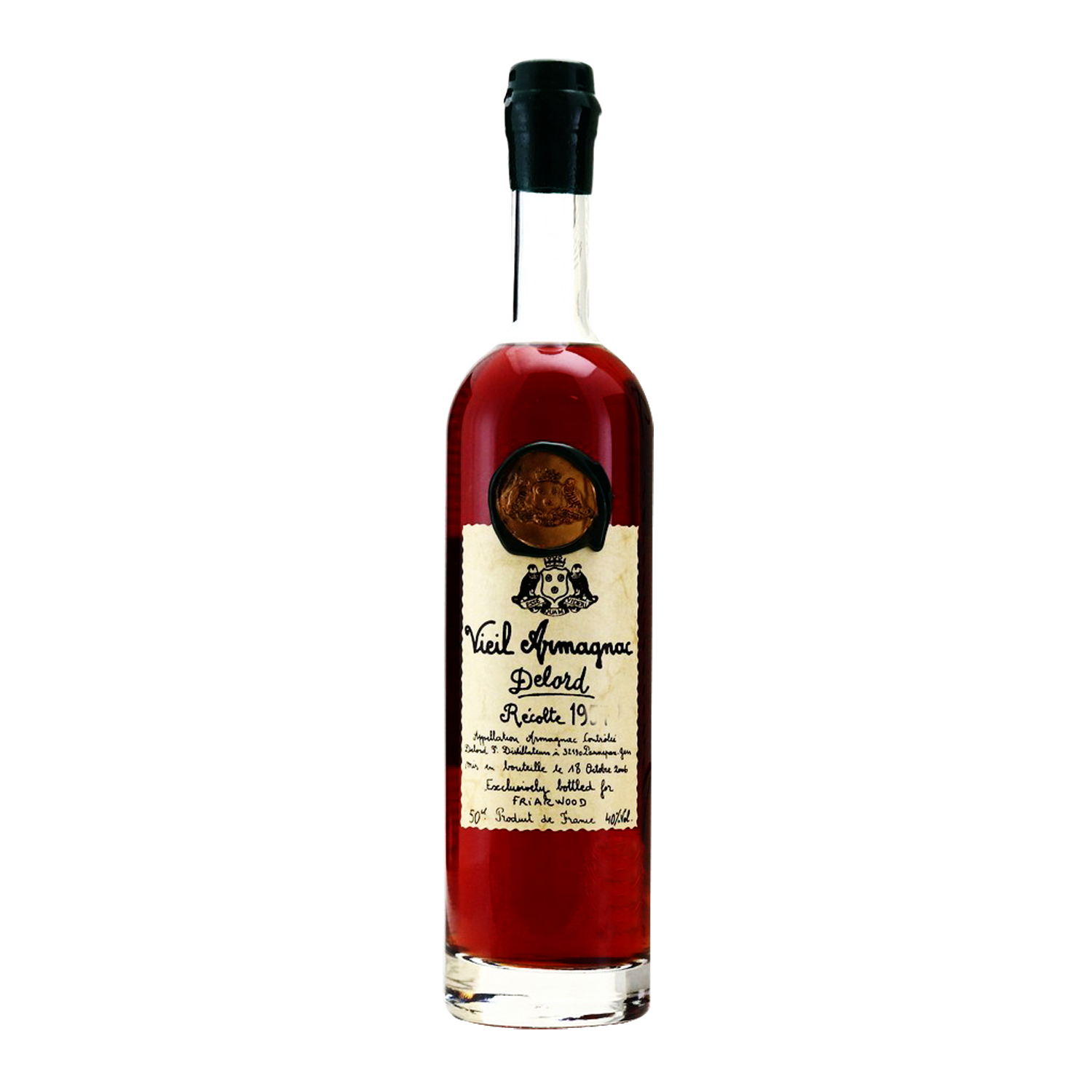 法国德乐雅文邑白兰地  Armagnac Delord 1962年~1982年，500ml