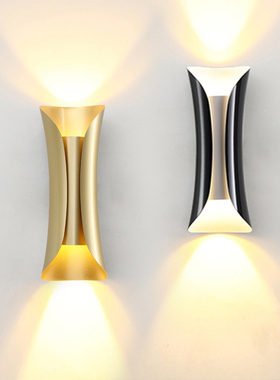 电视背景墙壁灯卧室2022新款客厅网红极简床头灯轻奢长条氛围灯具