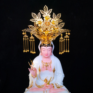 佛像神像黑妈妈凤冠王母娘娘泰山奶奶头冠观音娘少数民族帽子头锦