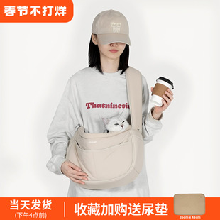 HiDREAM猫包便携外出轻便款可调节宠物斜挎包猫咪外出包狗狗背包
