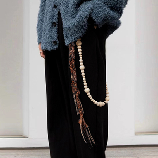 裤 百搭工装 休闲布腰绳女皮带 春夏季 KUSION纯手工布条编织腰带男士