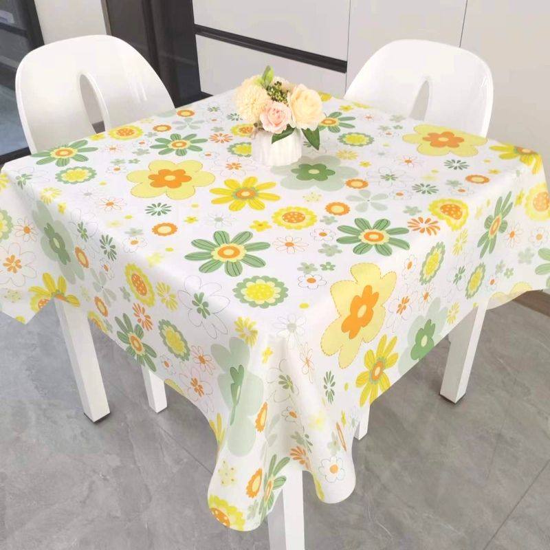 防水桌布eva塑料餐桌客厅茶几防尘长方形田园ins风家居现代印花,居家布艺,桌布,淘宝优惠券,粉丝福利购,淘宝优惠卷