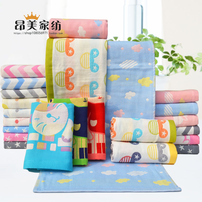 纯棉纱布毛巾四层六层家用