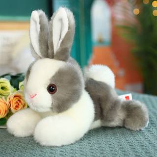 高档仿真兔子公仔毛绒玩具小白兔玩偶儿童兔兔布娃娃生日礼物女生