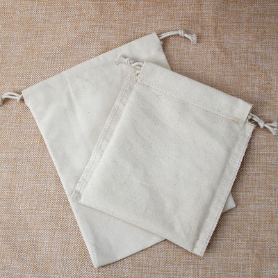 棉帆布袋棉布束口袋抽绳收口拉绳LOGO收纳袋麻布袋