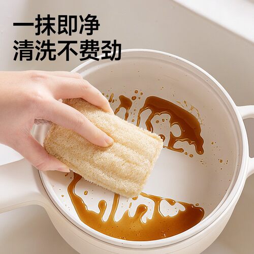 木浆棉丝瓜络洗碗布不沾油厨房洗碗刷海绵擦洗锅刷子刷锅