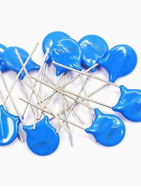 直插 压敏电阻 14D220/270/470/680/151/201/221/391/431K  蓝色