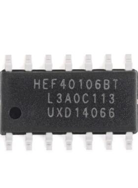 进口 HEF40106BT,653 SOP14 六角反相施密特触发器逻辑芯片