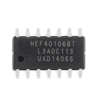 进口 HEF40106BT,653 SOP14 六角反相施密特触发器逻辑芯片