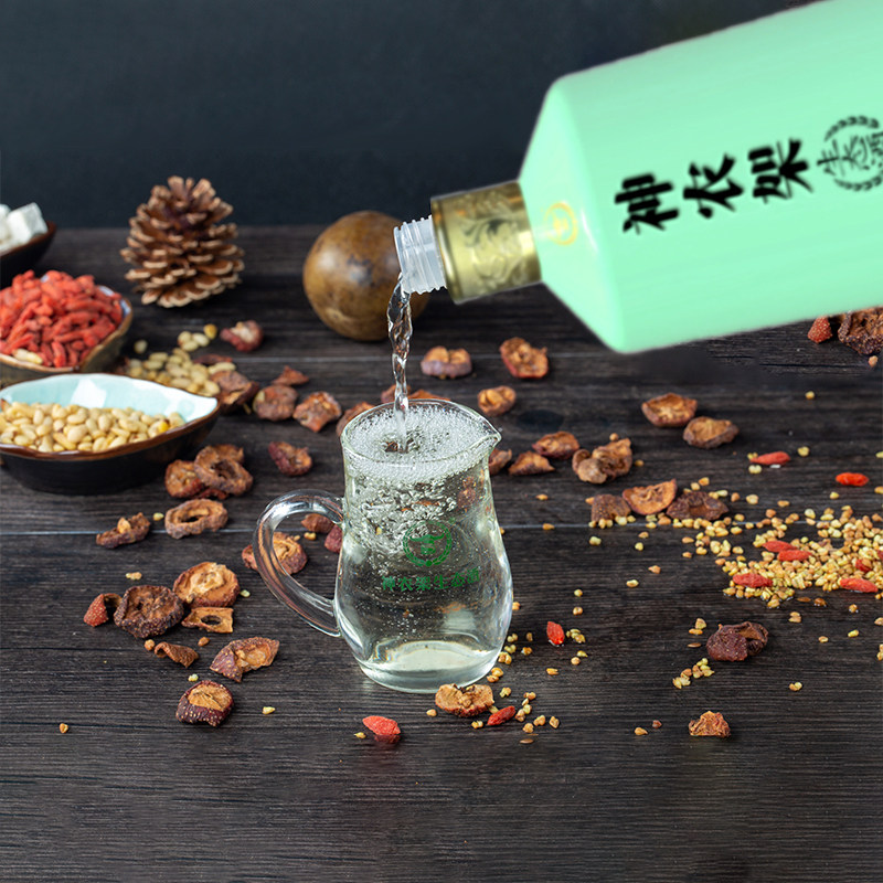神农架生态酒林级松子柔和浓香型原浆纯粮食高度泡药白酒婚礼整箱
