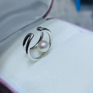 国内精工M家S925纯银镀耳夹空托耳骨夹配件图配6-6.5mm