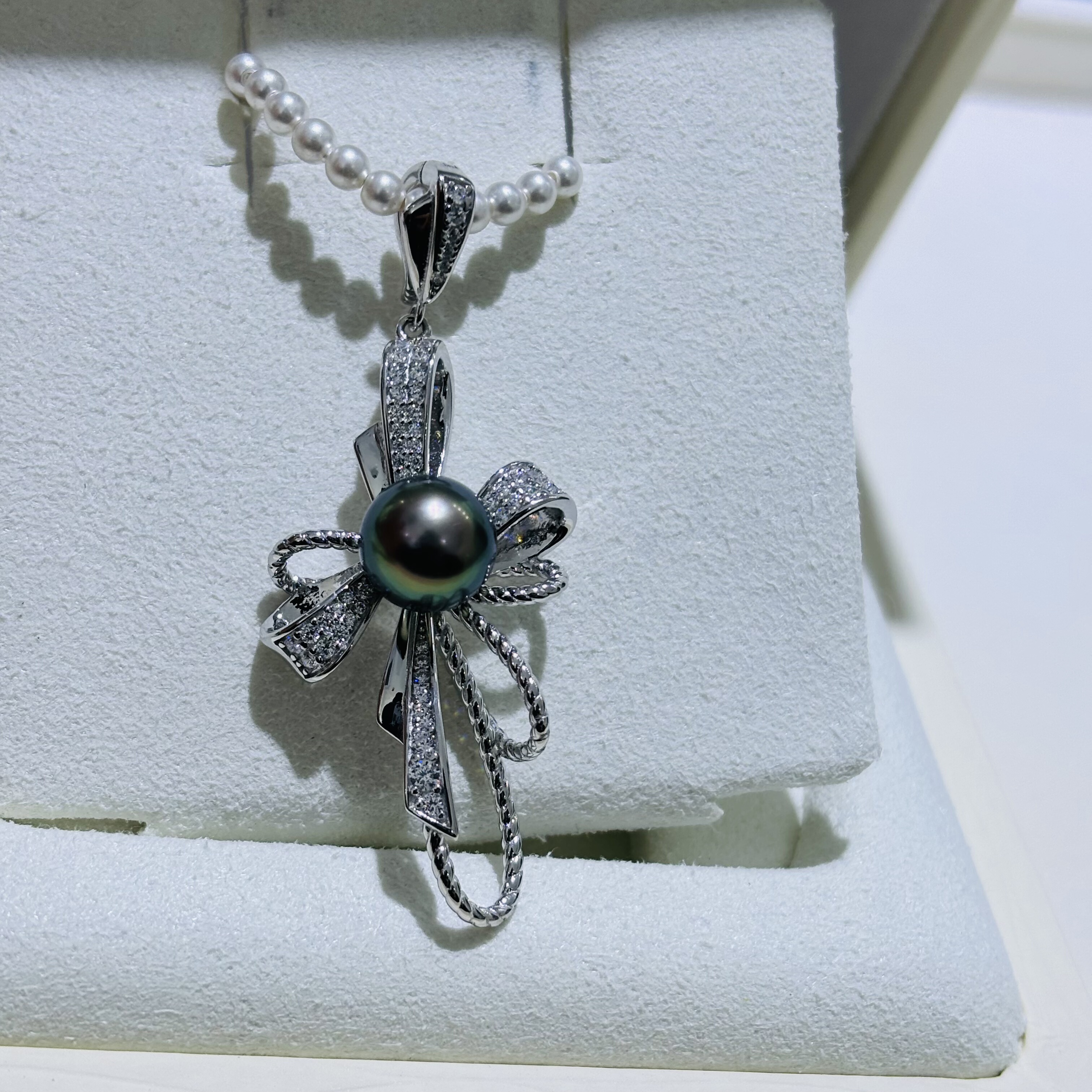 精致diy纯银精工配件蝴蝶结万能扣吊坠可配7-8-9mm珍珠,珠宝/钻石/翡翠,颈饰,淘宝优惠券,粉丝福利购,淘宝优惠卷