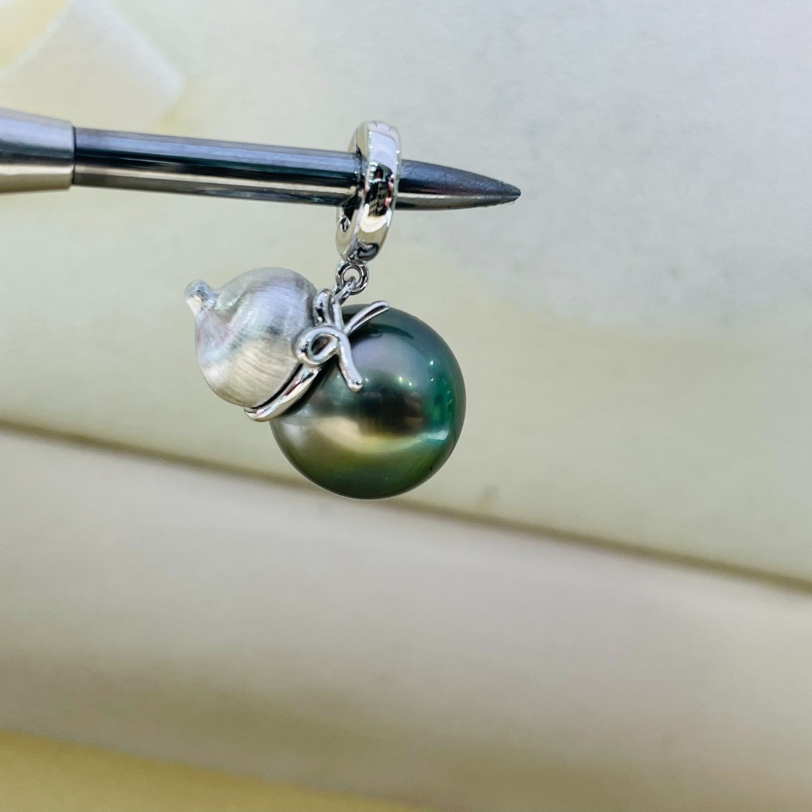 国内精工纯银s925万能扣宝葫芦福芦吊坠diy配件可配10-12mm珍珠